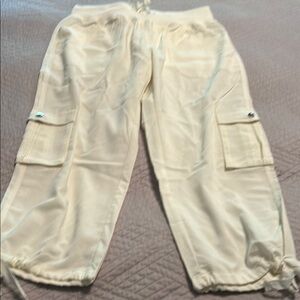Cream Cargo Pants